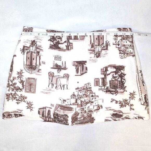 NWT Abercrombie & Fitch | "Scarlett" Linen Blend Mini Skort Mid Rise | Size XS - Picture 6 of 10
